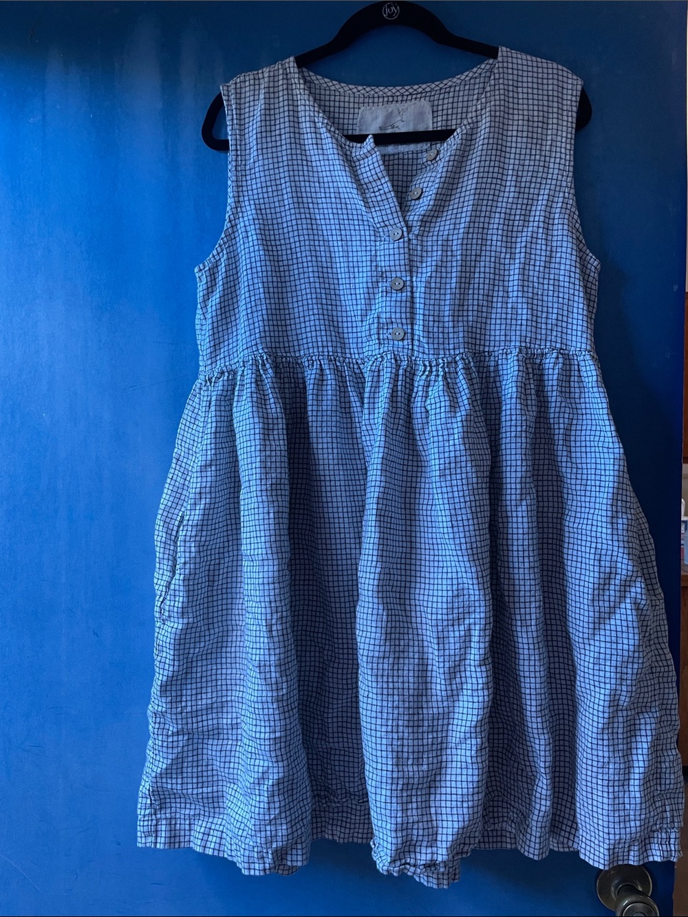 Not perfect linen drop-waist dress